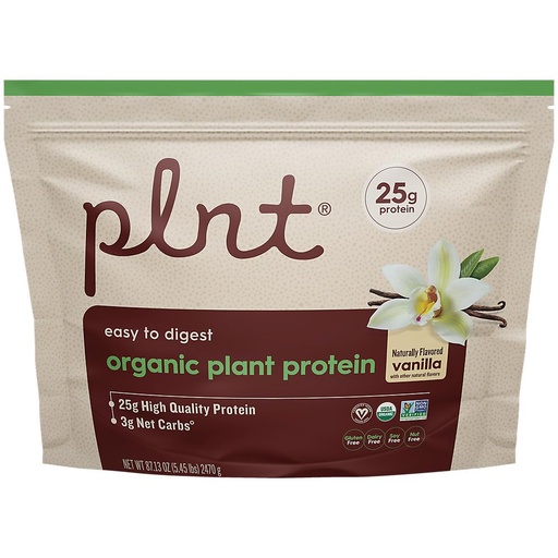 [BRSROBA2A4FAEDLK] Organic Plant Protein Powder a Vanilla a 5.45 lbs./65 Servings
