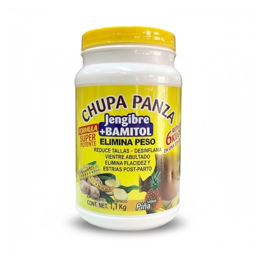 [BRSRGYA5BF7WCDL5] Chupapansa Ginger and Bamitol Powder Supplement, Pineapple Flavor, 2.2lb Container