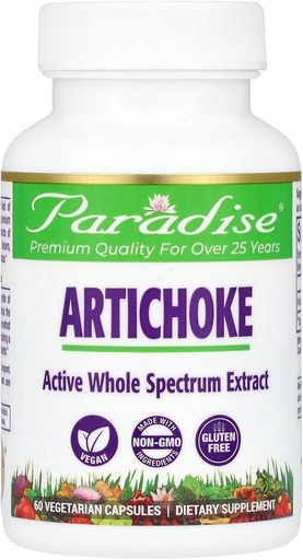 [BRSWIYQGBR5A4GTA] Paradise Herbs Artichoke, 60 Vegetarian Capsules (250 mg per Capsule)