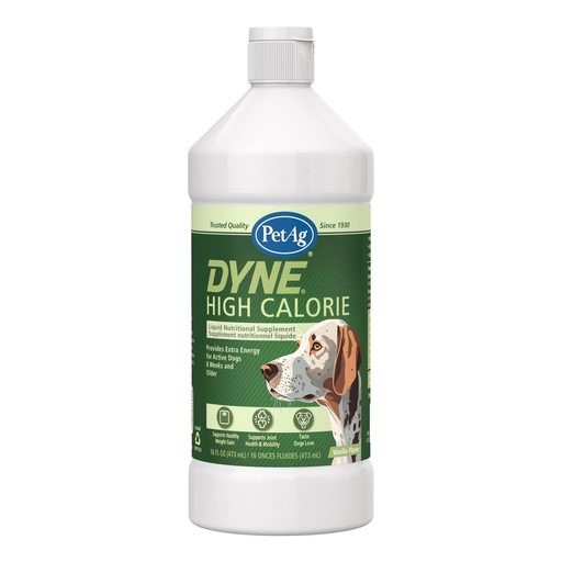[BRSWGA36O4HQIHYY] PetAg Dyne High Calorie Liquid Nutritional Supplement for Dogs & Puppies 8 Weeks and Older - 16 oz - Supports Performance and Endurance - Sweet Vanilla Flavor