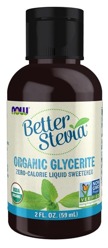 [BRSWIY36CQHGIALK] NOW Foods, Better Stevia Liquid, Glycerite, Zero-Calorie Liquid Sweetener, Low Glycemic Impact, Certified Non-GMO, 2-Ounce