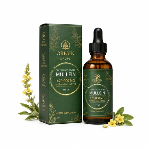 [BRSRYYI5OQMWG3DO] Mullein, Super Concentrated Mullein Drops, 2 Fl oz