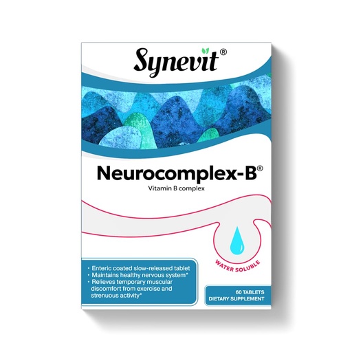 [BRSRACYPAAFR4CI3] Neurocomplex-B® Slow-Release B Complex, Vegan, Supports Energy, Nerve Function & Mood Balance | 60 Tablets