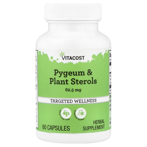 [BRSWIZT7BMBBGHT4] Vitacost Pygeum & Plant Sterols, 60 Capsules