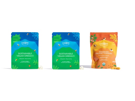 [BRSRAAT5OUHAYCT5] Vegan Omega-3 2-Pack + USDA Organic Turmeric