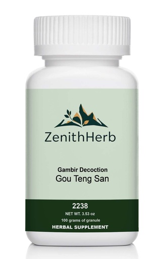 [BRSRGA33DN7QMCYV] ZenithHerb-Gou Teng San/Gambir Decoction, Herbal Granule, 100 Grams/Bottle