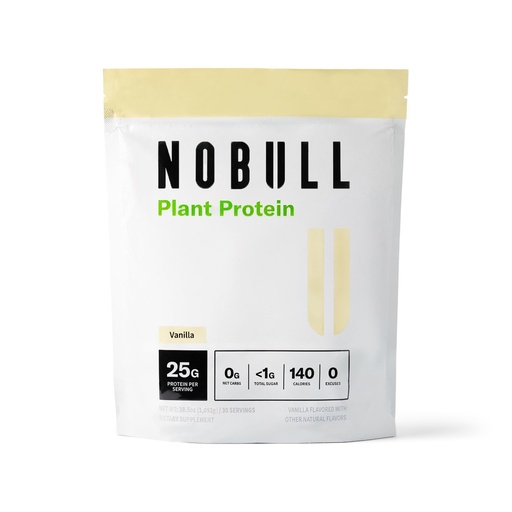 [BRSRGGQ2AQIREH32] NOBULL Plant-Based Protein | Clean Plant Protein Powder for Muscle Growth, Recovery & Performance Nutrition, Vanilla, 30 Servings