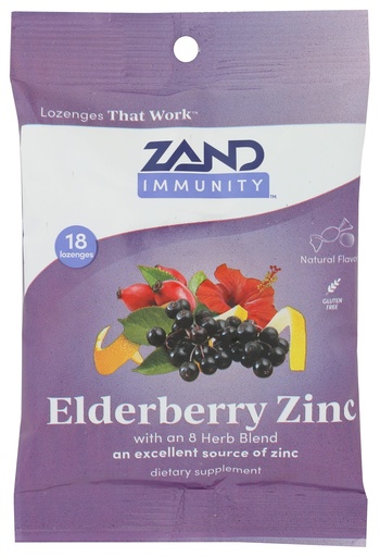 [BRSREGL4OEPRGCL7] Elderberry Zinc Lozenges (18 Lozenges)