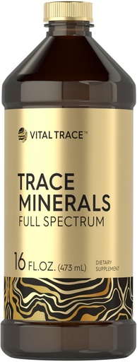 [BRSRO2QFPMHBSAAZ] Carlyle Trace Minerals with Magnesium, Chloride, Sodium & Potassium | 16 fl oz | Vegetarian, Non-GMO, and Gluten Free | by Vital Trace