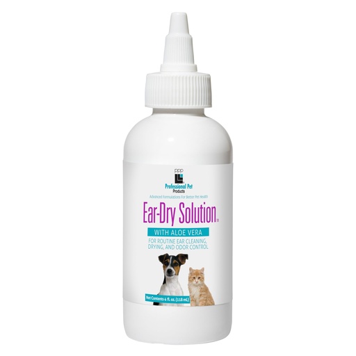 [BRSWIYD5OYDAIEIV] Professional Pet Products Dog Ear Dry Solution - Dries & Cleans Dog Ears - 4 fl oz