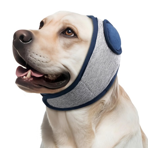 [BRSRGBANC4IQGADU] Thickened Dog Ear Muffs for Noise Cancellation–5 Sizes Adjustable Strap No Shake Ear Wrap for Anxiety Relief Fireworks Thunder Grooming Bathing & Hematoma Recovery for Small Medium Large Dogs-L