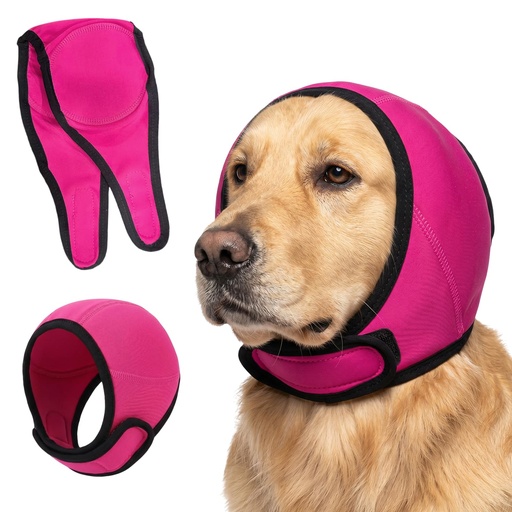 [BRSRYYYLOQFRYYD2] Dog Ear Muffs Noise Protection No Shake Ear Wrap for Dogs Calming Hoodie Waterproof Pet Ear Cover for Bath Grooming Swimming Anxiety Relief L
