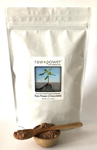 [BRSWGZAKOUBW23DJ] Raw Power Protein (Chocolate) 16oz, Premium Protein/Superfood Powder Blend