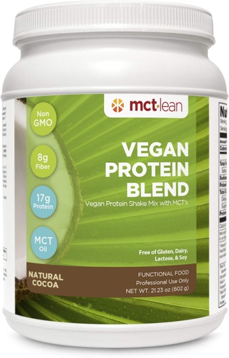 [BRSWY2YBBEIWECI7] Vegan Protein Powder Blend by Karen Malkin Health | Non-GMO | 17 Grams Protein | 8 Grams Fiber | 14 Servings | Natural Cocoa | 2-Day Shipping