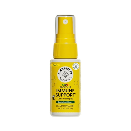 [BRSWGGQOCMJR4FA7] Kids Propolis Throat Spray - Natural Immune Support & Sore Throat Relief - by BEEKEEPER'S NATURALS - Has Antioxidants & Gluten-Free (1.0 oz) Pack of 1 (Kids)