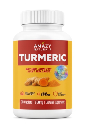 [BRSREAQZDECBMEQV] Turmeric Curcumin Supplement, 850mg per Serving | Joint Support & Antioxidant, 30 Caplets.