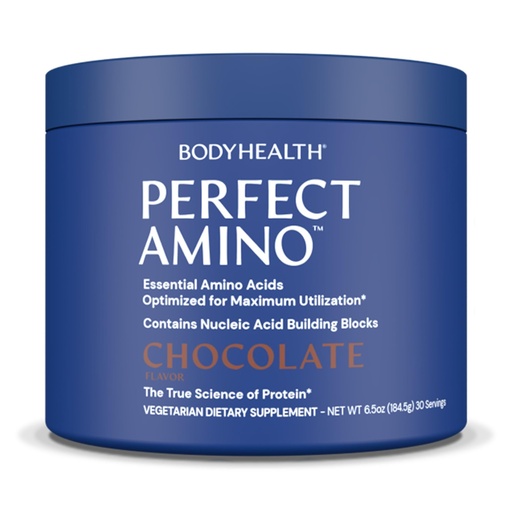[BRSROCT4CJ7WEHTK] BodyHealth PerfectAmino Powder - BCAA and EAA Powder for Pre and Post Workout - Amino Acid Energy Drink for Men and Women to Support Lean Muscle and Recovery - Chocolate - 30 Servings