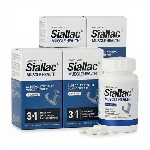 [BRSRGA34CMPBUE3X] Muscle Health - Enhance Muscle Mass & Strength, Fast Workout Recovery, Reduce Fatigue & Boost Exercise Performance, 6-Sialyllactose (6-SL), 900mg, 90 Tablets (4-Pack | Best Value)