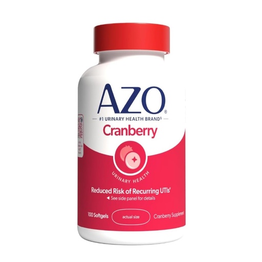 [BRSWKGYIBIGB4CYV] AZO Cranberry, Maximum Strength, Softgels 100 ea (Pack of 6)