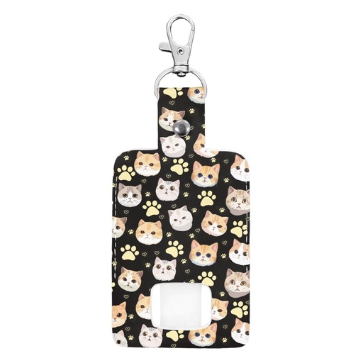 [BRSREGT5O54GAHT4] Rnyleeg Cat Asthma Inhaler Covers Kids PU Leather Inhaler Holder Keychain Portable Protective Travel Handy Mini Holster Inhalers Not Included Easy to Install