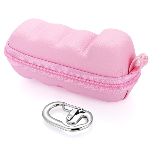 [BRSREAAPB4FRQA3A] Divoti Asthma Inhaler Travel Case with Secure Clip-on Keychain Carabiner, Includes Inhaler Holder Case Only -Pink