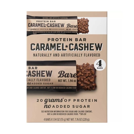 [BRSRYZQPCF6B4DTP] Barebels Nutrition Bars 7.76oz/4Bar (Caramel Cashew)