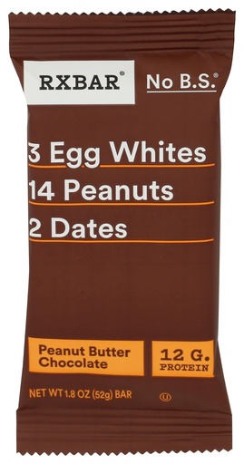 [BRSWKH37C4BRMGA3] Rxbar Protein Bar Chocolate Peanut Butter, 1.83 Oz | bike-handlebars