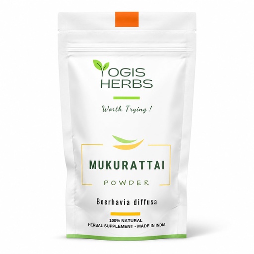 [BRSRACYTBMCAOHLU] YOGIS HERBS Mukurattai Powder (Boerhavia Diffusa/Punarnava) – 100% Natural Herbal Supplement – Traditional Support for Vitality & Wellness – Fresh & Pure (3.5 oz.)
