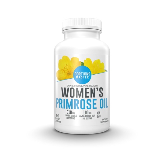 [BRSREGI6OING22Q3] Portions Master Evening Primrose Oil 1300mg, Skin & Hormone (90 Softgels)