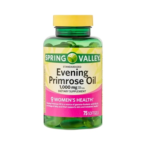 [BRSRGYA7OZ7RQHLF] Evening Primrose Oil for Women 1000mg – 75 Softgels, Organic Evening Primrose Oil, Softgels with GLA Omega-6, Aceite De Onagra, Primerose Supplement for Skin & Wellness (Pack of 1)