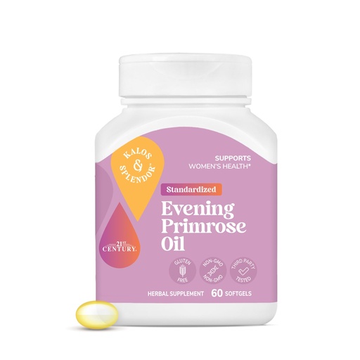 [BRSWIYQZCAIA2HI3] Kalos and Splendor 21st Century Evening Primrose Oil Softgels, 60 Count