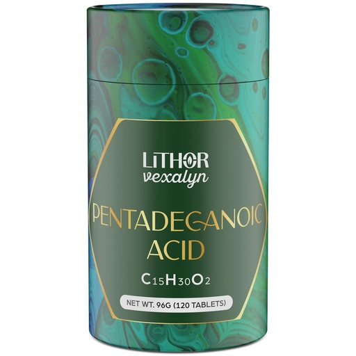 [BRSRGCYHCNYWOCD2] Pentadecanoic Acid, C15:0 Supplement, High Altitude Sheep Milk Sourced, 120 Tablets