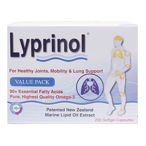 [BRSWGZQTAUCG2YLL] Pharma Lyprinol® Pcso-524® 200 Capsules New Zealand Green Lipped Mussel Extract Oil Joint Health Support & Mobility
