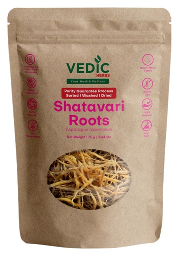 [BRSRACYZO4IBO3T3] Vedic Herbs Shatavari Root Herbs, 2.64 Oz, Natural Ayurvedic Supplement for Women's Wellness