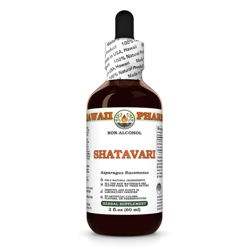 [BRSRABIFCECGGCDK] Shatavari (Asparagus Racemosus) Dry Root Glycerite, All Natural, Vegan, Lab Tested Alcohol-Free Liquid Extract - 2 fl.oz