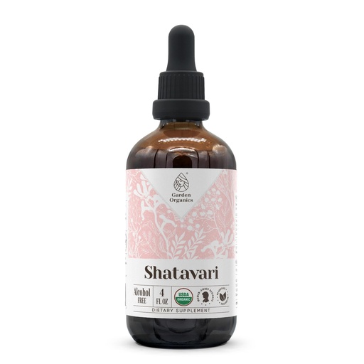 [BRSROCYEOQHRODTU] Shatavari USDA Organic Alcohol-Free Extract | Dietary Supplement, High-Potency Tincture | Natural Certified Organic Shatavari (Asparagus racemosus) Dried Root (4 oz)