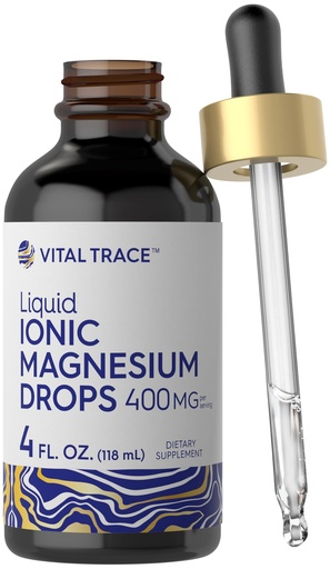 [BRSRO2QCDEMBQFDJ] Carlyle Ionic Magnesium Liquid Complex | 400mg | 4 fl oz | Vegetarian Drops | Non-GMO & Gluten Free Supplement | by Vital Trace