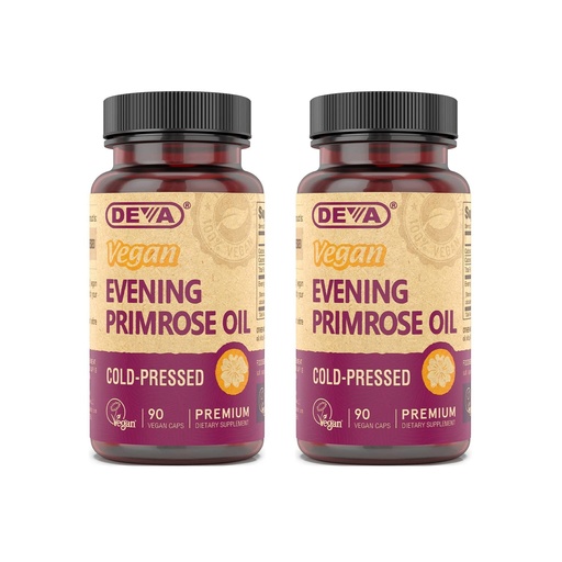 [BRSWIZIDPIHBWDI3] DEVA Vegan Vitamins Evening Primrose Oil Vegan 90 Vcap (Pack of 2)