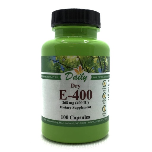 [BRSWYFQNBECWKAI7] Daily Manufacturing Vitamin E Dry (268 mg, 400 IU)