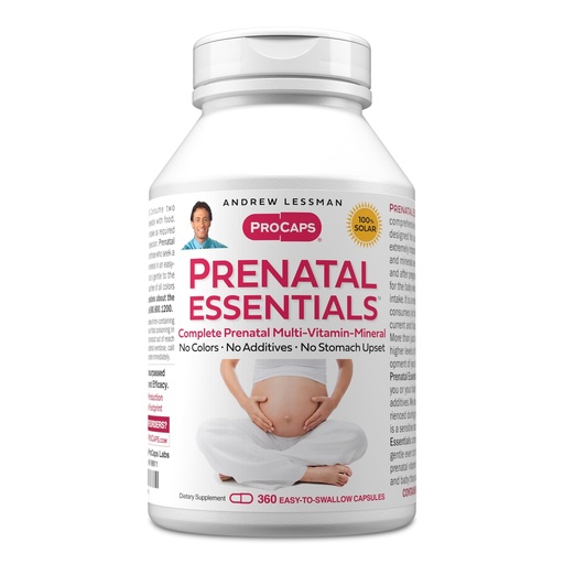 [BRSWECQQBUMGEFY6] ANDREW LESSMAN Prenatal Essentials 360 Capsules - Complete Prenatal Vitamins for Women, No Additives, Nutrients for Womens Pregnancy, Postnatal-Folate Prenatal with Iron