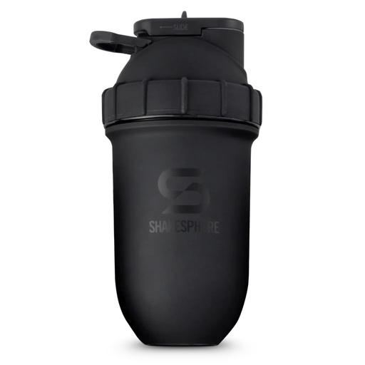 [BRSWYEILBYDRGHT5] SHAKESPHERE Stainless Steel Shaker Bottle - 24oz Insulated Protein Shaker Bottle for Hot & Cold Drinks - Ideal for Shakes & Smoothies, Leak-Proof, BPA-Free, No Mixer Ball Needed, Matte-Black