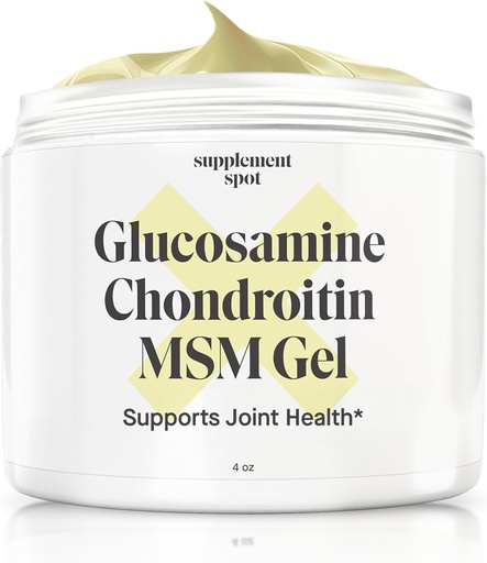 [BRSWYHQTOZ5QICLO] Glucosamine Chondroitin MSM Gel (4 oz) - con Glucosamina, Condroitina, MSM " Bromelain para apoyar la salud conjunta – para hombres de mujeres (90 Day Supply)
