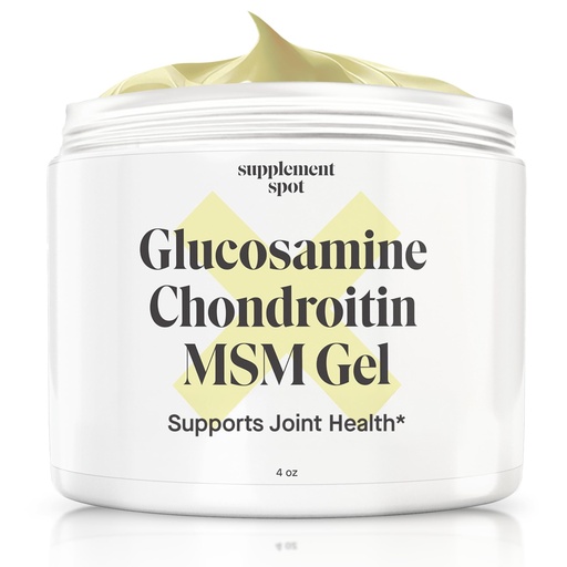 [BRSWYHQTOZ5QICLO] Glucosamine Chondroitin MSM Gel (4 oz) - with Glucosamine, Chondroitin, MSM & Bromelain to Support Joint Health– for Women & Men (90 Day Supply)