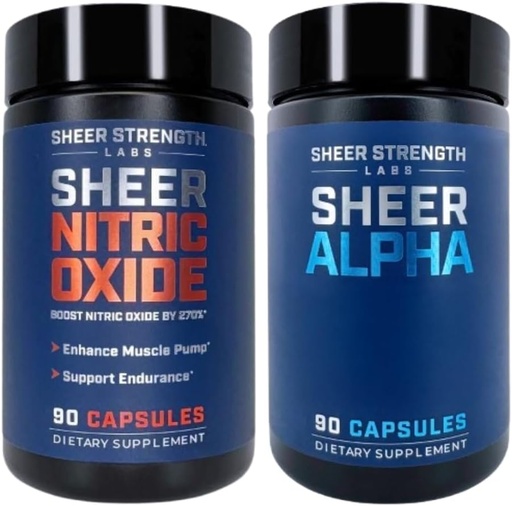 [BRSRAZT4CQNGAHLL] Gym GOD Pack - Nitric Oxide Supplement & Sheer Alpha T Booster