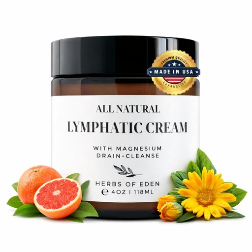 [BRSREYAOBYPRQCQV] Organic Lymphatic Massage Cream with Magnesium – Natural Topical Cream | Stimulate Lymph Fluid | Family Owned, Made in USA