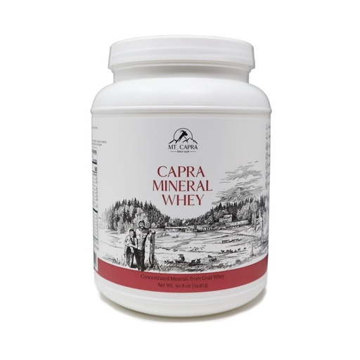 [BRSWIYQQCJYWYA3U] Mt. Capra Mineral Whey | A Whole Food, Bio-Available Mineral/Electrolyte Powder Supplement from Goat Milk Whey, Rich in Potassium, Alkalizing | 56 Servings - 50.8 oz