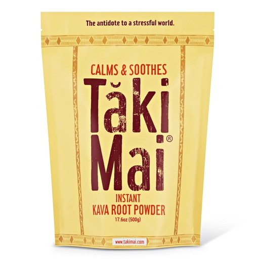 [BRSREY3RAV5BSELA] Taki Mai Instant Kava Kava Powder 17.6 oz – Pure Noble Kava Root Powder, Natural Relaxation Aid for Calmness, Stress Relief, and Sleep Support, No-Strain Mix Rapid Calm Rituals