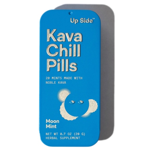 [BRSW2ZQ2CN5BQFL3] Up Side Kava Chill Pills – Kava Kava Extract Candy, Moon Mint Flavor, Natural Supplement, Mood, & Relaxation Support – 20 Herbal Refreshing Mints
