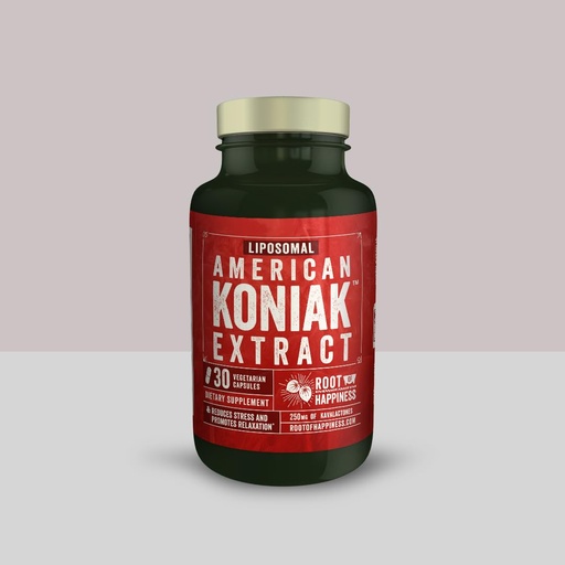 [BRSREHAZBZ5R433H] Liposomal American Koniak™ Kava Extract Capsules - Premium 250mg Kavalactones 30ct Bottle