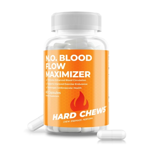 [BRSREBA5CN4AI33L] N.O. Blood Flow Maximizer (60ct) - Nitric Oxide for Men w/Niacin, L-Arginine, L-Citruline, Calcium, Beta Alanine - Energy, Recovery, Heart Health, Blood Flow, Muscle Growth & Circulation